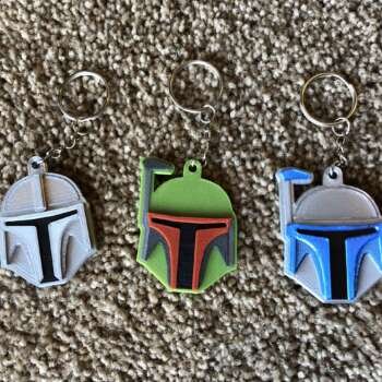 Mandalorian Helmet Keychains (Set of 3)