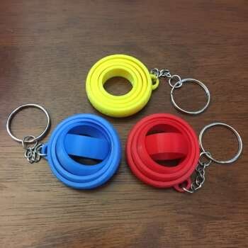 Simple Gyro Keychain (Set of 3)