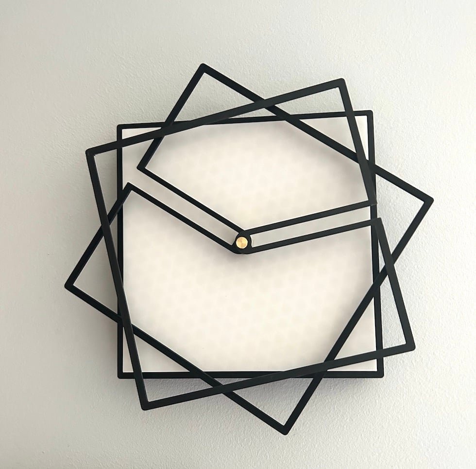 Square Rotating Wall Clock