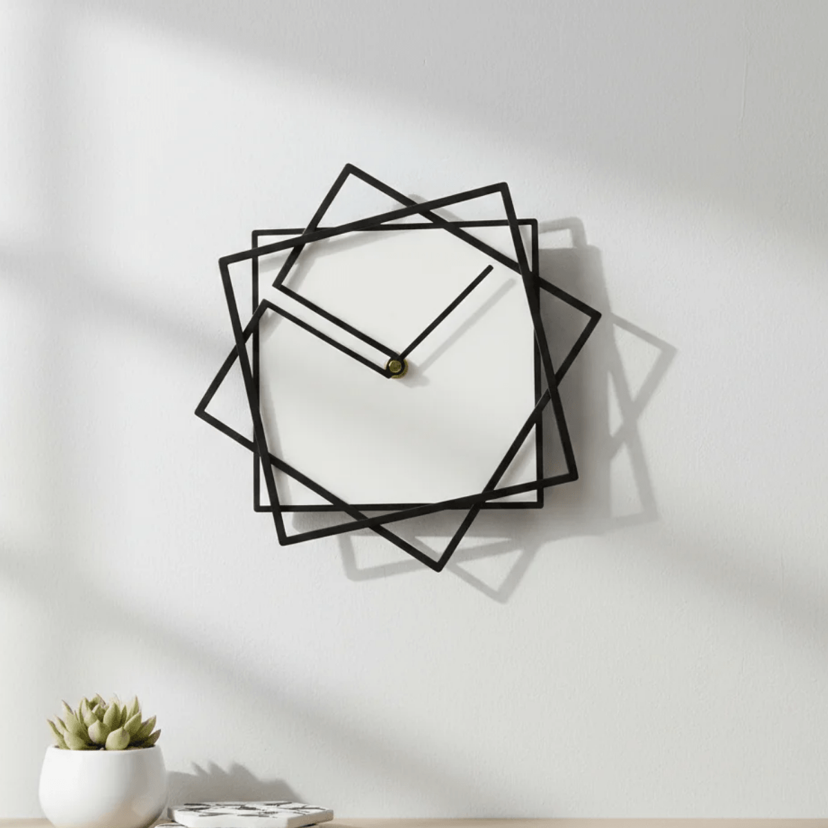Square Rotating Wall Clock - Image 3