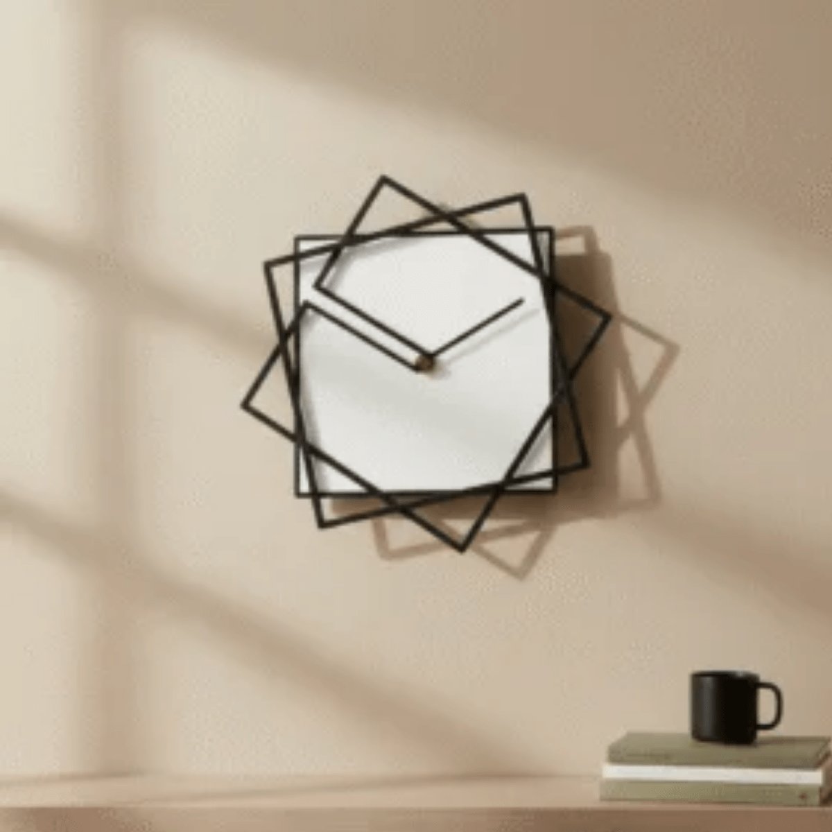 Square Rotating Wall Clock - Image 2