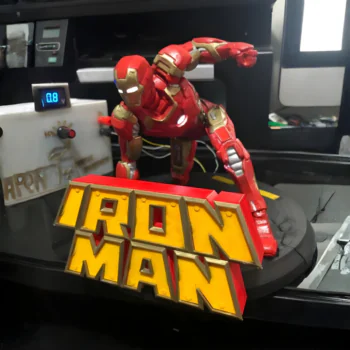 Iron Man Logo + Action Figure