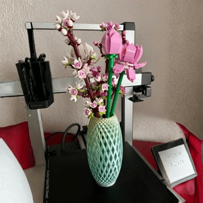 LEGO-Compatible Flower Vase – 17cm - Image 3
