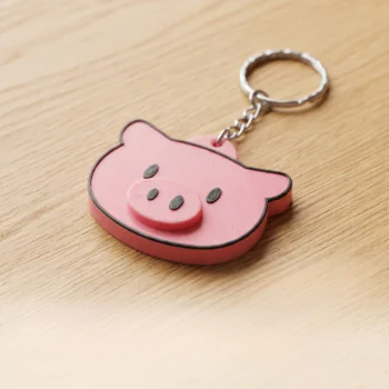 Pig keychain