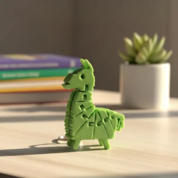 Fortnite inspired llama flex keychain